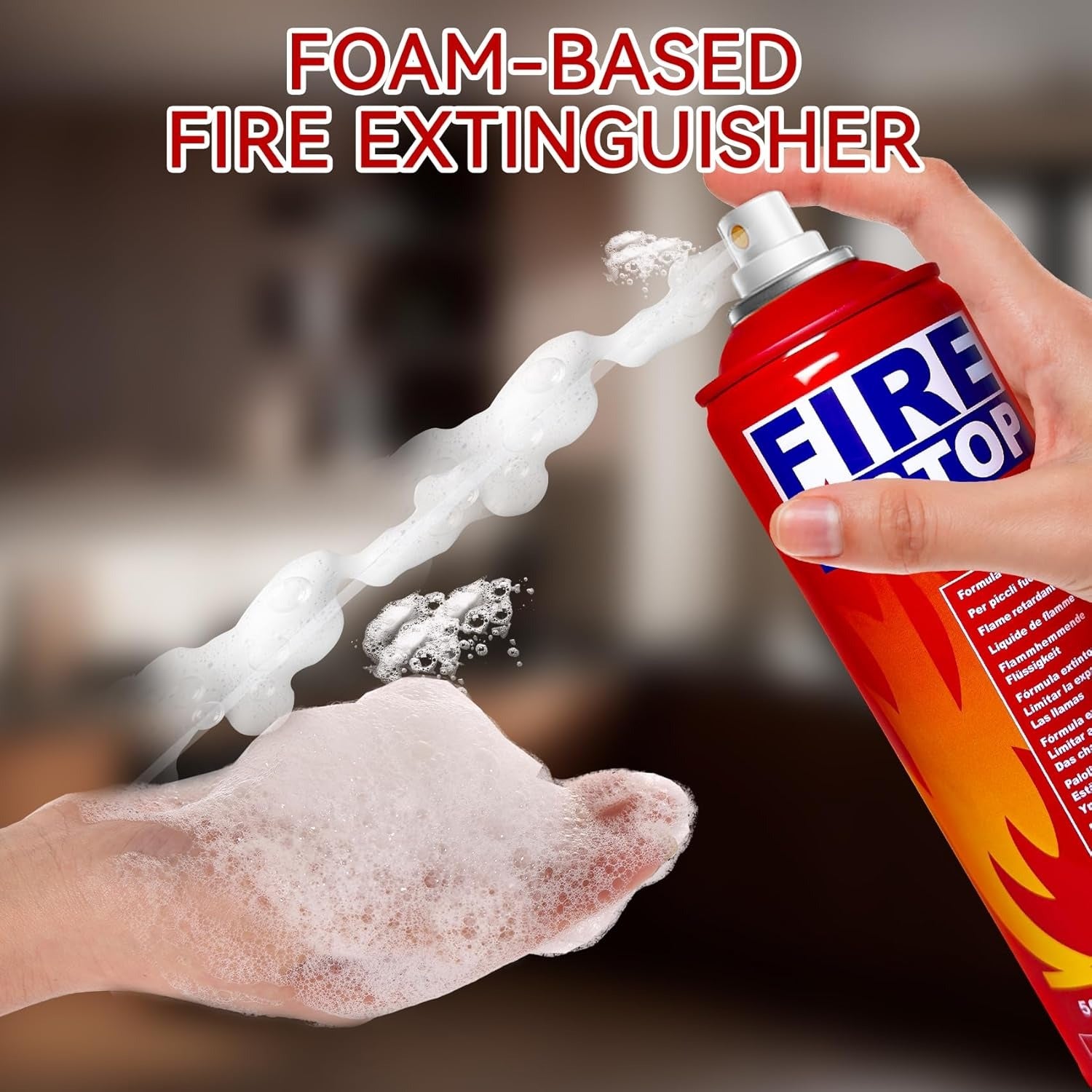 Portable Fire Extinguisher with Mount For Office, Shop, Home, Kitchen, Car.